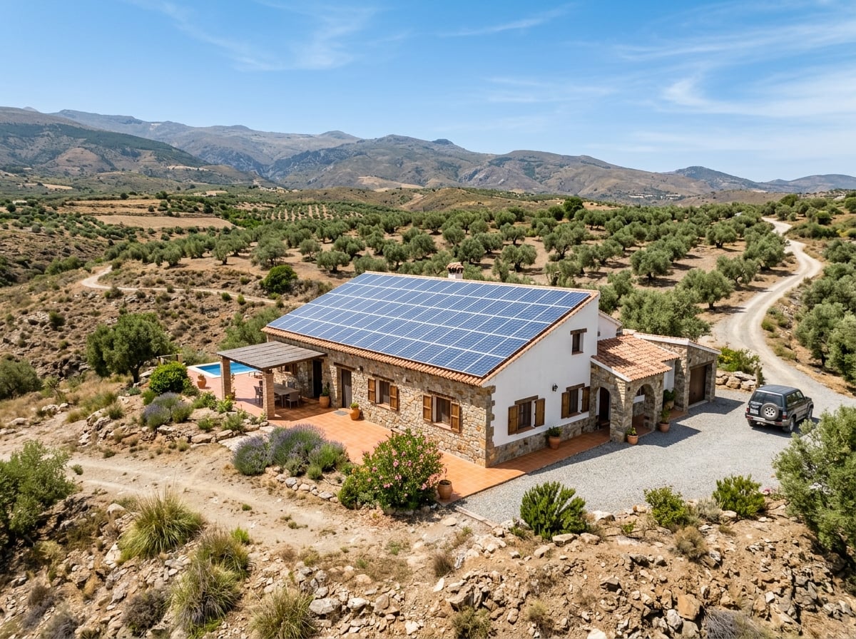 Finca rural en Pinoso con gran instalación de paneles solares